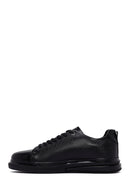 Men's Black Lace-up Leather Sneaker | Derimod Men's Black Lace-up Leather Sneaker | Derimod