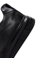 Men's Black Lace-up Leather Sneaker | Derimod Men's Black Lace-up Leather Sneaker | Derimod