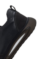 Men's Gray Lace-up Thick-Sole Leather Casual Sneaker | Derimod Men's Gray Lace-up Thick-Sole Leather Casual Sneaker | Derimod