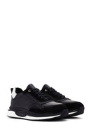 Men's Black Lace-up Leather Casual Sneaker | Derimod Men's Black Lace-up Leather Casual Sneaker | Derimod