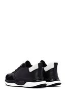 Men's Black Lace-up Leather Casual Sneaker | Derimod Men's Black Lace-up Leather Casual Sneaker | Derimod
