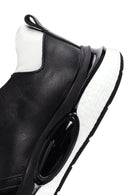 Men's Black Lace-up Leather Casual Sneaker | Derimod Men's Black Lace-up Leather Casual Sneaker | Derimod
