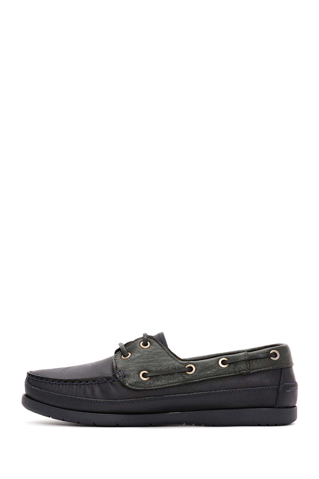 Erkek Yeşil Deri Comfort Loafer