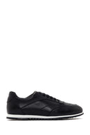 Men's Black Lace-up Leather Sneaker | Derimod Men's Black Lace-up Leather Sneaker | Derimod
