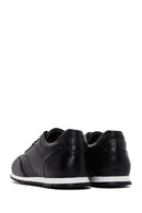 Men's Black Lace-up Leather Sneaker | Derimod Men's Black Lace-up Leather Sneaker | Derimod