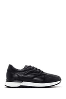 Men's Black Thick Soled Leather Sneaker | Derimod Men's Black Thick Soled Leather Sneaker | Derimod