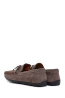 Erkek Vizon Süet Deri Casual Loafer | Derimod Erkek Vizon Süet Deri Casual Loafer | Derimod