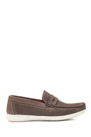 Men's Mink Nubuck Leather Casual Loafer | Derimod Men's Mink Nubuck Leather Casual Loafer | Derimod