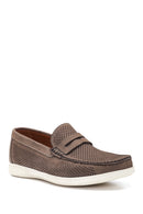 Men's Mink Nubuck Leather Casual Loafer | Derimod Men's Mink Nubuck Leather Casual Loafer | Derimod