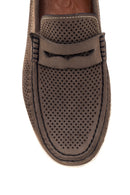 Men's Mink Nubuck Leather Casual Loafer | Derimod Men's Mink Nubuck Leather Casual Loafer | Derimod