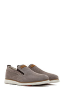Erkek Vizon Nubuk Deri Casual Loafer | Derimod Erkek Vizon Nubuk Deri Casual Loafer | Derimod