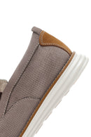 Erkek Vizon Nubuk Deri Casual Loafer | Derimod Erkek Vizon Nubuk Deri Casual Loafer | Derimod
