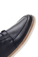 Erkek Lacivert Deri Casual Ayakkabı | Derimod Erkek Lacivert Deri Casual Ayakkabı | Derimod