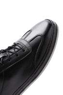Erkek Siyah Bağcıklı Deri Sneaker | Derimod Erkek Siyah Bağcıklı Deri Sneaker | Derimod