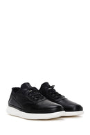 Men's Black Lace-up Leather Sneaker | Derimod Men's Black Lace-up Leather Sneaker | Derimod
