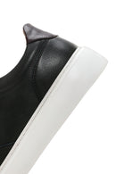 Men's Green Thick Sole Lace Up Leather Sneaker | Derimod Men's Green Thick Sole Lace Up Leather Sneaker | Derimod