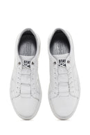 Erkek Beyaz Bağcıklı Deri Sneaker | Derimod Erkek Beyaz Bağcıklı Deri Sneaker | Derimod