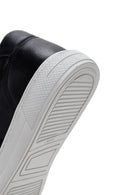 Erkek Siyah Bağcıklı Deri Sneaker | Derimod Erkek Siyah Bağcıklı Deri Sneaker | Derimod