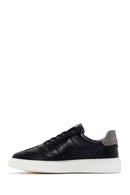 Men's Black Lace-up Leather Sneaker | Derimod Men's Black Lace-up Leather Sneaker | Derimod