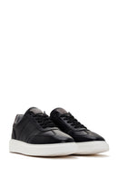 Men's Black Lace-up Leather Sneaker | Derimod Men's Black Lace-up Leather Sneaker | Derimod