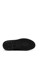 Men's Black Thick Sole Lace Up Leather Sneaker | Derimod Men's Black Thick Sole Lace Up Leather Sneaker | Derimod