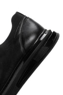 Erkek Siyah Kalın Tabanlı Bağcıklı Deri Sneaker | Derimod Erkek Siyah Kalın Tabanlı Bağcıklı Deri Sneaker | Derimod