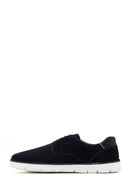 Men's Navy Blue Lace-up Leather Casual Shoes | Derimod Men's Navy Blue Lace-up Leather Casual Shoes | Derimod