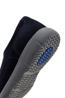 Men's Navy Blue Lace-up Nubuck Leather Casual Shoes | Derimod Men's Navy Blue Lace-up Nubuck Leather Casual Shoes | Derimod