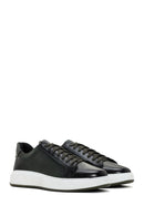 Men's Khaki Lace-up Thick-Sole Leather Sneaker | Derimod Men's Khaki Lace-up Thick-Sole Leather Sneaker | Derimod