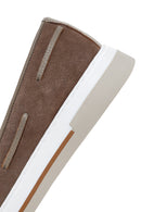 Erkek Vizon Süet Deri Casual Loafer | Derimod Erkek Vizon Süet Deri Casual Loafer | Derimod