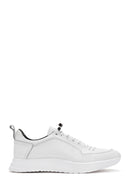 Erkek Beyaz Bağcıklı Deri Sneaker | Derimod Erkek Beyaz Bağcıklı Deri Sneaker | Derimod