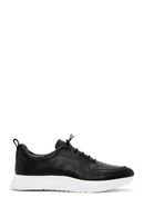 Erkek Siyah Bağcıklı Deri Sneaker | Derimod Erkek Siyah Bağcıklı Deri Sneaker | Derimod