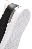 Erkek Siyah Bağcıklı Deri Sneaker | Derimod Erkek Siyah Bağcıklı Deri Sneaker | Derimod