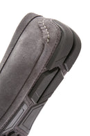Erkek Gri Süet Deri Casual Loafer | Derimod Erkek Gri Süet Deri Casual Loafer | Derimod