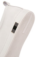 Men's White Lace-up Leather Sneaker | Derimod Men's White Lace-up Leather Sneaker | Derimod