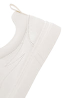 Men's White Lace-up Leather Sneaker | Derimod Men's White Lace-up Leather Sneaker | Derimod