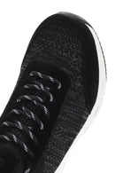 Derimod Zero Men's Black Thick-Soled Laced Fabric Sneaker | Derimod Derimod Zero Men's Black Thick-Soled Laced Fabric Sneaker | Derimod