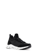 Derimod Zero Men's Black Thick-Soled Laced Fabric Sneaker | Derimod Derimod Zero Men's Black Thick-Soled Laced Fabric Sneaker | Derimod