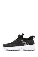 Men's Black Lacing Mechanism Thick Sole Leather Sneaker | Derimod Men's Black Lacing Mechanism Thick Sole Leather Sneaker | Derimod
