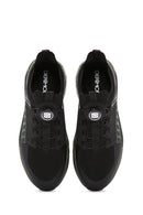 Men's Khaki Lacing Mechanism Thick Sole Leather Sneaker | Derimod Men's Khaki Lacing Mechanism Thick Sole Leather Sneaker | Derimod