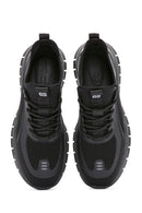 Derimod Zero Men's Black Lace Up Fabric Sneaker | Derimod Derimod Zero Men's Black Lace Up Fabric Sneaker | Derimod