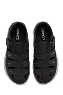 Erkek Siyah Nubuk Deri Casual Ayakkabı | Derimod Erkek Siyah Nubuk Deri Casual Ayakkabı | Derimod