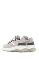 Women's Gray Lace-up Thick-Sole Sports Sneaker | Derimod Women's Gray Lace-up Thick-Sole Sports Sneaker | Derimod