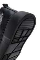 Women's Black Thick Soled Stone Sneaker | Derimod Women's Black Thick Soled Stone Sneaker | Derimod