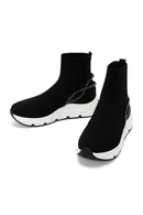 Derimod Zero Kadın Siyah Taşlı Bilekli Sneaker | Derimod Derimod Zero Kadın Siyah Taşlı Bilekli Sneaker | Derimod