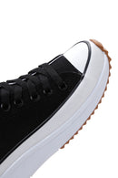 Kadın Siyah Kalın Tabanlı Sneaker | Derimod Kadın Siyah Kalın Tabanlı Sneaker | Derimod
