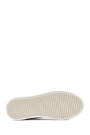 Women's White Lace-Up Chunky Heel Sneaker | Derimod Women's White Lace-Up Chunky Heel Sneaker | Derimod