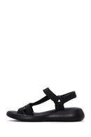 Women's Black Ankle Strap Comfort Sandals | Derimod Women's Black Ankle Strap Comfort Sandals | Derimod