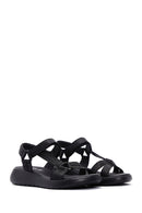 Women's Black Ankle Strap Comfort Sandals | Derimod Women's Black Ankle Strap Comfort Sandals | Derimod