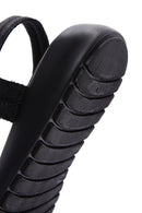 Women's Black Ankle Strap Comfort Sandals | Derimod Women's Black Ankle Strap Comfort Sandals | Derimod